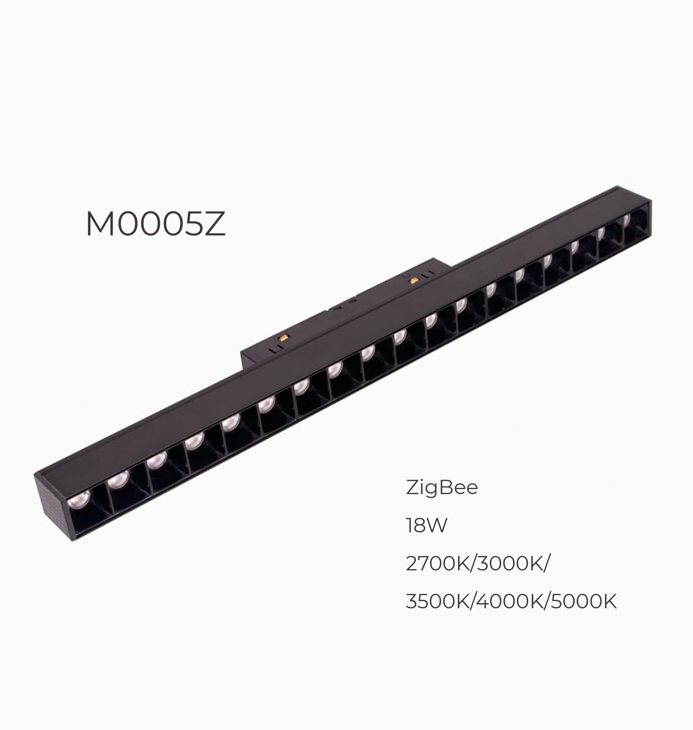 Лінійний світильник Maxlight типу "dot" для магнітного шинопроводу 18W 2700К-5000К 24° ZigBee M0005Z
