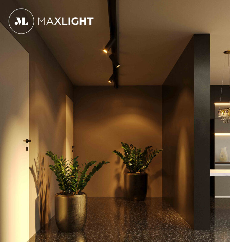 Магнітний шинопровід Maxlight чорного кольору 1 м MT0001