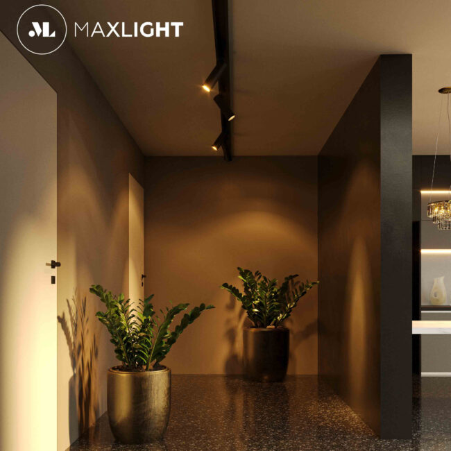 Магнітний шинопровід Maxlight чорного кольору 1 м MT0001