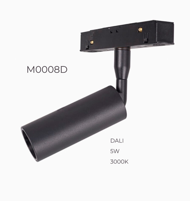 Прожектор поворотний Maxlight для магнітного шинопроводу 5W 3000К 24° DALI M0008D
