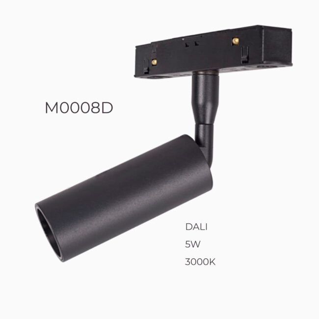 Прожектор поворотний Maxlight для магнітного шинопроводу 5W 3000К 24° DALI M0008D