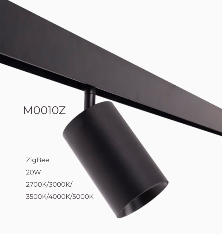 Прожектор поворотний Maxlight для магнітного шинопроводу 20W 24° 2700K-5000K ZigBee M0010Z