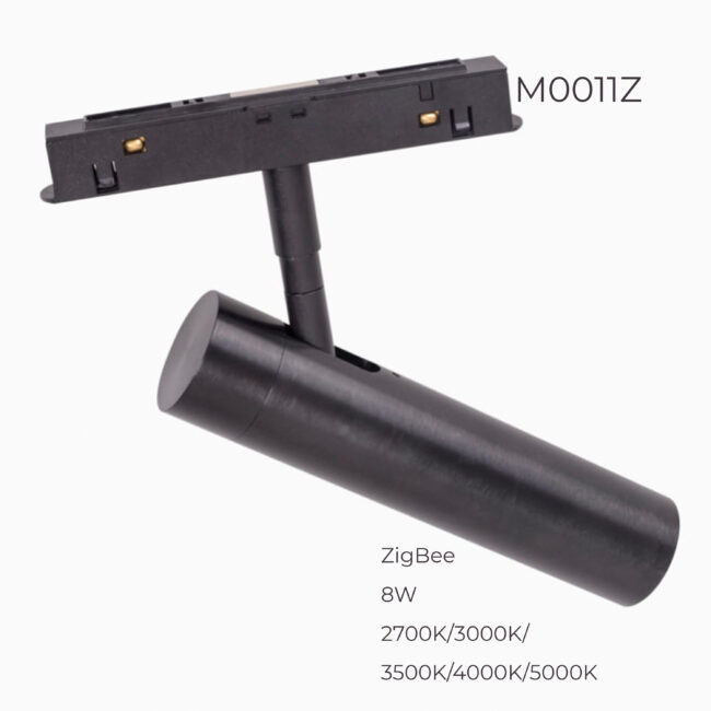 Прожектор поворотний Maxlight для магнітного шинопроводу 8W 24° 2700K-5000K ZigBee M0011Z