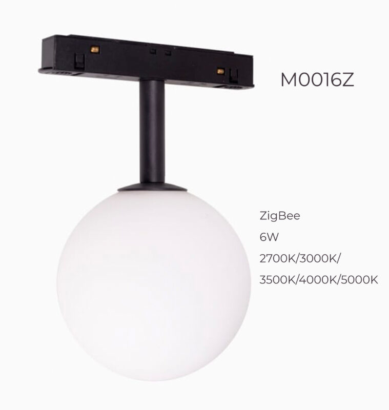 Світильник Maxlight у вигляді шару для магнітного шинопроводу 6W 2700K-5000K ZigBee M0016Z