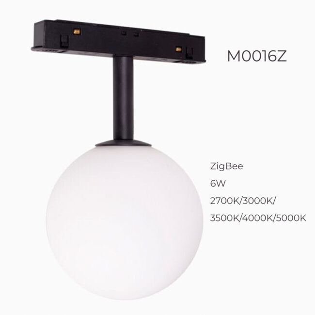 Світильник Maxlight у вигляді шару для магнітного шинопроводу 6W 2700K-5000K ZigBee M0016Z