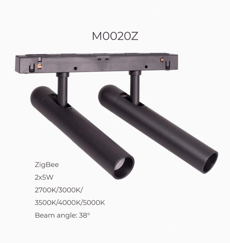 Подвійний прожектор Maxlight для магнітного шинопроводу 2х5W 2700K-5000K 38° ZigBee M0020Z